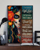 Skull Gift Those We Love Deceased Ones Death Celebration Mexican Skull Girl Poster LN