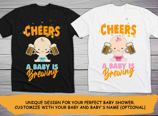 A Baby Is Brewing Baby Shower Gift Personalized Tshirt