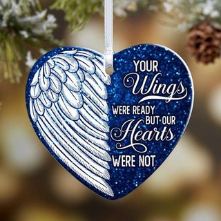 Your Wings Heart Ornament LH