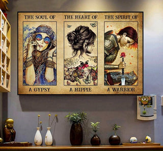 Gift For Hippie The Spirit Of Warriors Gypsy Hippie Girls Wild Child Poster PA