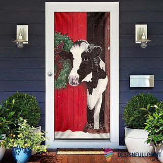 Daisy Cows Lover Farmer Doorcover HG Gift For Farmer