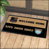 Gifts for Police Officers Welcome Home Come Home Safe Police Blueline Doormat HG