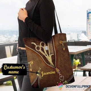 Gift For Hairstylist Personalized Hairstylist Tools Tote Bag HG