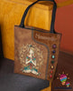 Gift For Hippie Namaste Leather Pattern Hippie Girl Tote Bag HG
