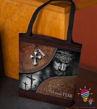 Gift For Christian Glaube über Angst Jesus Einkaufstasche HG