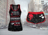 Red Color Warning I Belong To My Husband Tank and Short Set