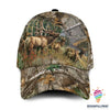 Gift For Hunting Lover Hunting Deer Hunting With Camo Pattern Cap LN