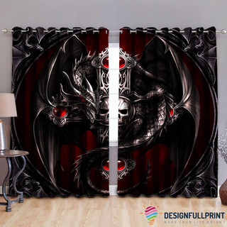 Gift For Dragon Lover Dragon Red Pearl Curtain LN