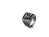 Pirate Skull CZ Retro Rings
