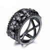 Luxury Vintage Zircon Skull Women's Wedding Ring
