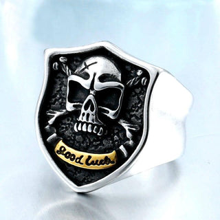 Vintage Punk Biker Stainless Steel Skull Rings