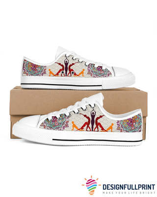 Yoga Mandala Lowtop Canvas Shoes NHD