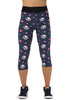 Workout Capri Skull Leggings - designfullprint