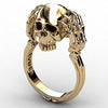 Skull Gold Ring - designfullprint