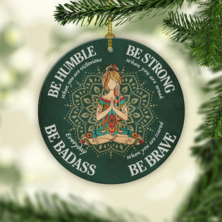 Yoga Be Strong Ornament LH