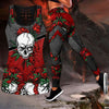 Skull Gift Red Floral Skull Camo Tank Top and Leggings Set LN Skull Tank Top Womens and Legging