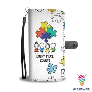 Every Piece Counts Autism Awareness Phone Wallet Case NH