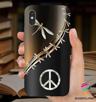 Gift For Dragonfly Lover Gift For Hippie Hippie Love Dragonfly Phone Case LN