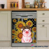 Gift For Hippie Lovely Pig With Sunflower Decor Dishwasher Cover LH Gift For Farmer