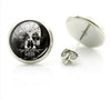 Rock Punk Skull Heart Stud Earrings
