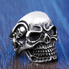 Multi-Color Triple Skull Stainless Steel Ring