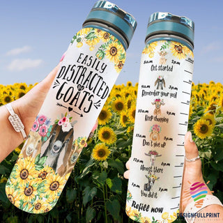 Easily Distracted By Goats Water Track Bottle NHD
