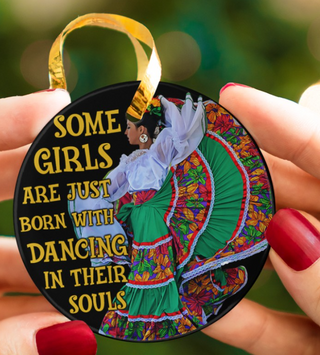Mexican Girl Dancing Some Girl Ornament LH