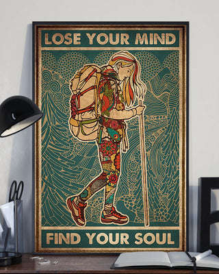 Gift For Hippie Lose My Mind To Find Your Soul Hippie Wild Child Hippie Girl Poster PA