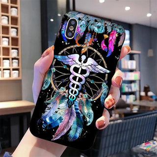 Gifts For Nurses Nurse Symbol Dreamcatcher Phone Case NHD