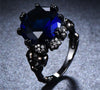 Stylish Big Stone Skull Round Zircon Ring