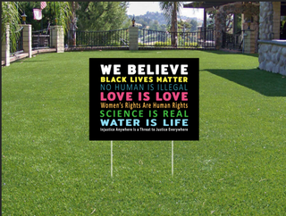 Black Lives Matter Yard Sign LH
