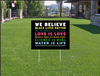Black Lives Matter Yard Sign LH