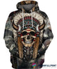 Skull Gift Gift For Native American Unique Native Skull Clothes Long Sleeve Shirt T Shirt LN