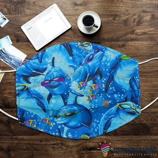 Dolphin Cloth Mask LH Cloth Mask Dolphin Gift