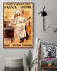Cooking Poster LH Chef Poster Cook Drink And Know Things