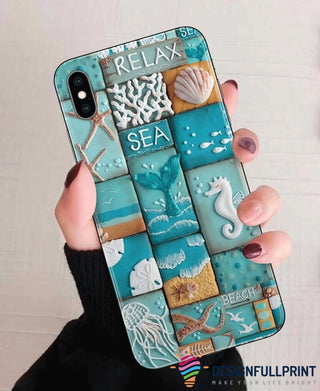 Ocean Phone Case Seashell Phone Case LH Mermaid Phone Case Gift For Beach Lover