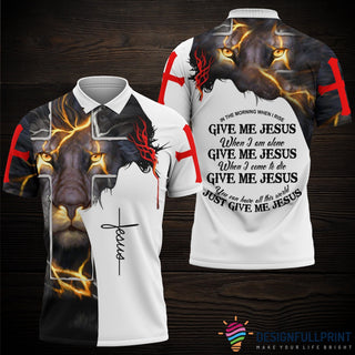 Gift For Christian Just Give Me Jesus Polo Shirt NHD