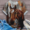 Gift For Horse Lover Retro Horse 3D T-Shirt LN