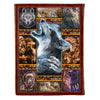 Gift For Wolf Lover Native Wolf Fleece Blankets, Native American Blanket Wolf Blanket Wolves Blanket HG american wolf wolves in native american culture