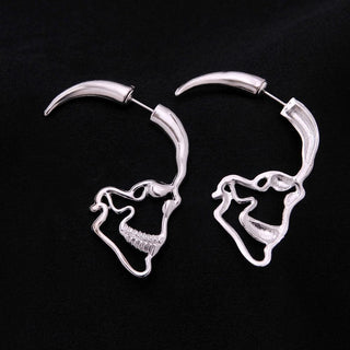 Vintage Retro Skull Stud Earrings - designfullprint