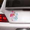 Flamingo Car Sticker NH