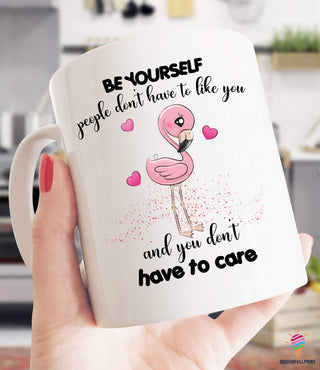 Be Yourself Flamingo Mug Cup NH