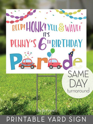 Birthday Yard Sign LH