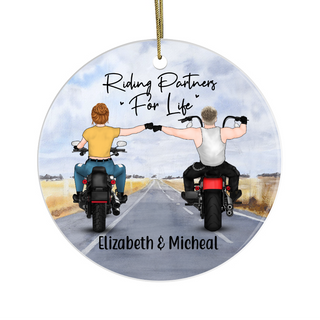 Riding Partners 2 Ornaments LH