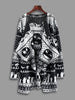 Skull Knitting Tunic Cardigans - designfullprint