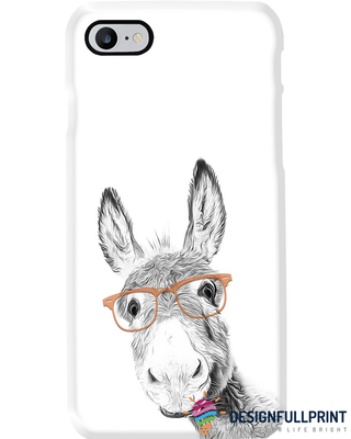 Donkey Wearing Glasses Cute Donkey Phone Case NHD