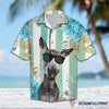 Donkey Wearing Sun Glasses Hawaii Shirt Button Shirt NHD
