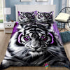 White Tiger Pink Neon Bedding Set NH