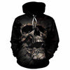 3D Rip Through Skull Unisex Hoodie 026