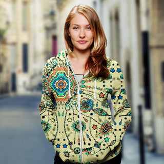 New Fashion Zip Up Hoodies - Dream-catcher 006